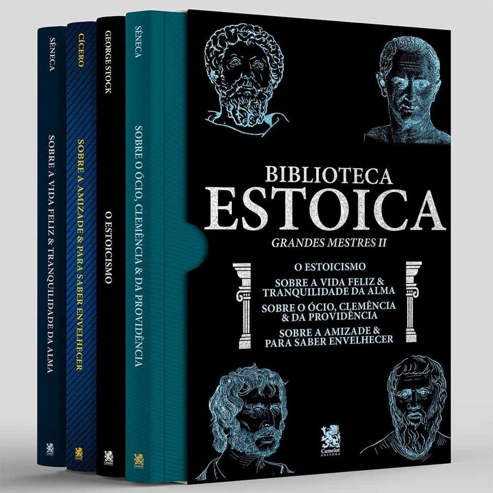 Biblioteca Estoica Grandes Mestres Vol. 02 - Box com 4 Livros