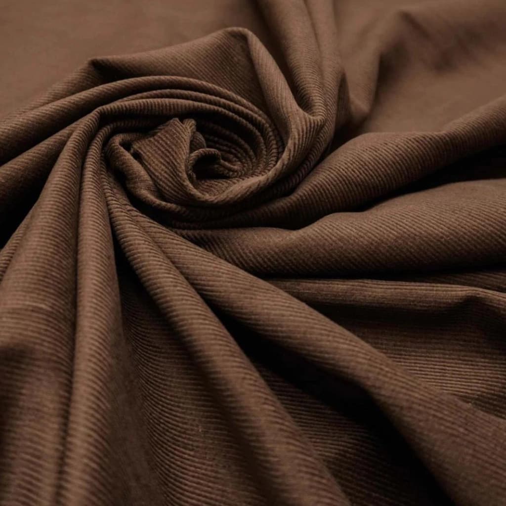 Tecido de Veludo 4 Metros Suede Veneza Marrom Poliéster 1,50 Largura