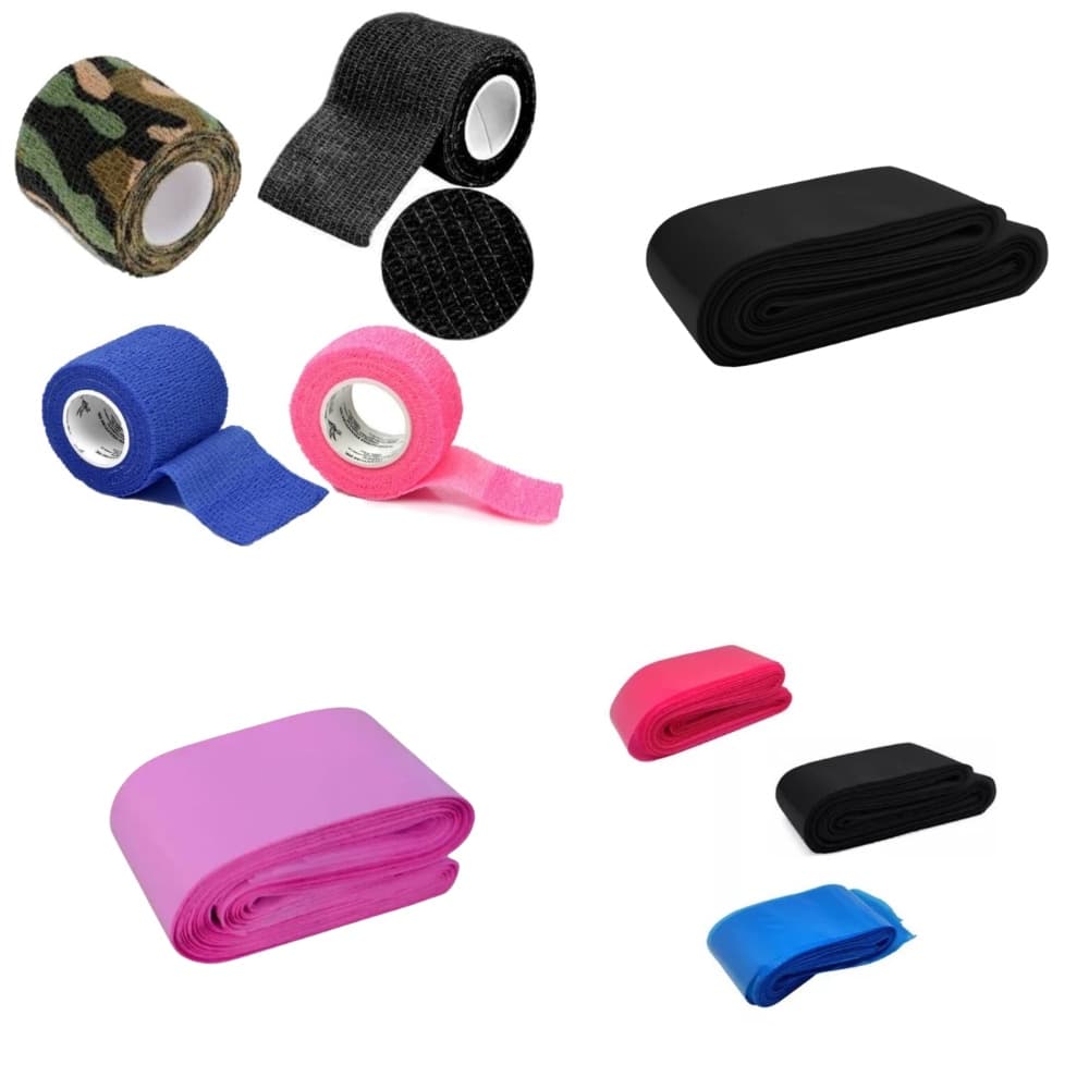 Kit Bandagem Grip Para Tattoo  + Protetor de Clip Cord Tatuagem