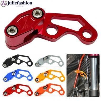 Juliefashion Motocicleta Bicicletas Braçadeira De Mangueira Óleo Modificado Pipeline Linha Freio Protetor Liga Alumínio