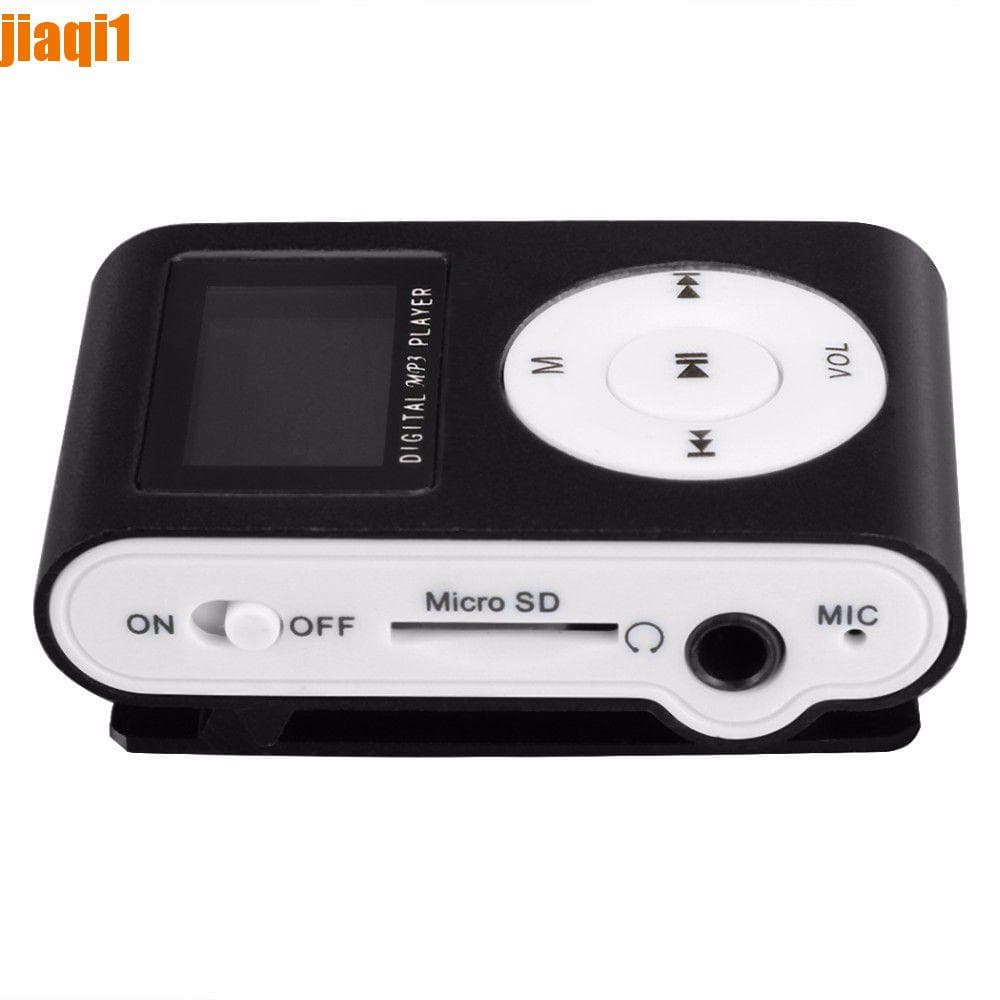 JIAQI1 Mini MP3 Player Portátil Clip LCD Tela Bateria De Lítio Leitor De Música Esportiva