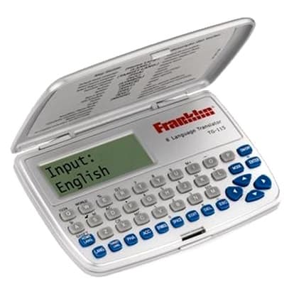 Tradutor Eletrônico Franklin Tg115 8 Idiomas Calculadora Conversor de Moedas e Métrico