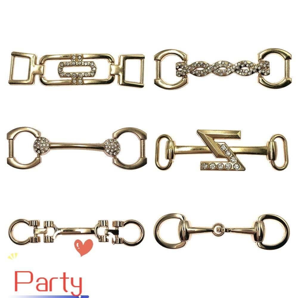 Fivelas Para Calçados PARTY Decoração De Roupas Acessórios De Vestuário Metálicas