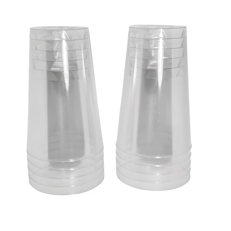 Copo Acrílico Resistente 300ml Cristal Transparente - 10 un