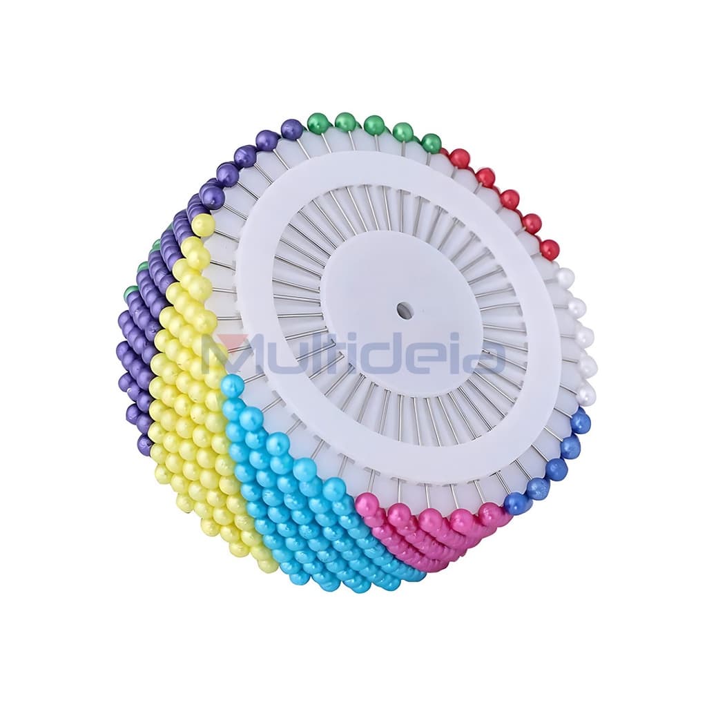 Kit 2 Alfinete Cabeça Colorida 35mm - C/ 480 Unidades