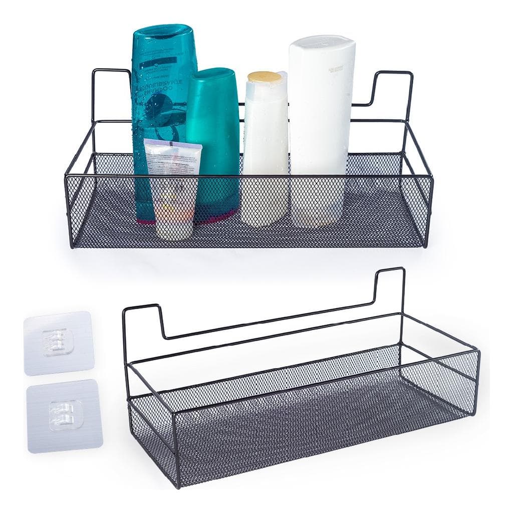 Vittak Suporte Porta Shampoo Sabonete Metal Adesivo Parede Banheiro Organizador Prateleira Multiuso Kit
