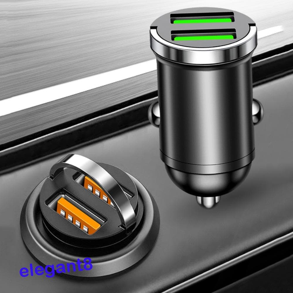 Carregador De Carro Com Anel De Tração Elegante , Adaptador De Energia Para Tipo C De Carregamento Rápido , Mini PD30W I