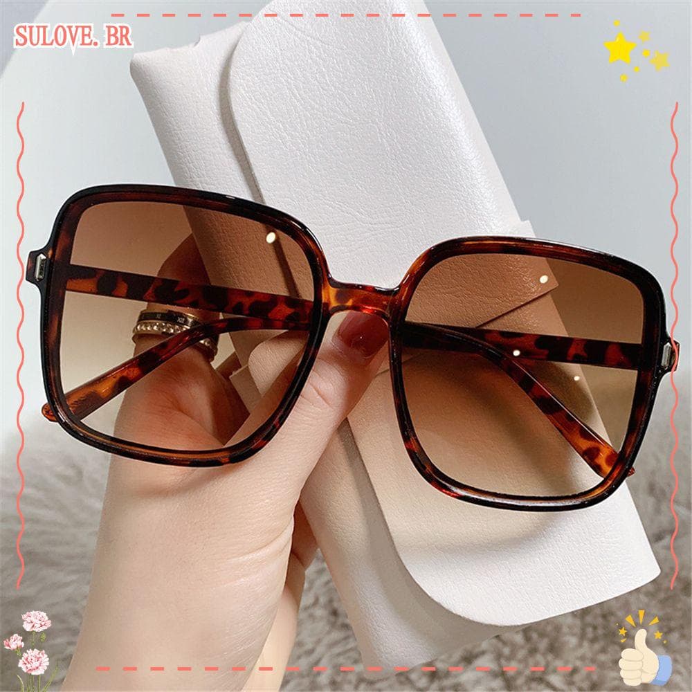 SULOVEDU Óculos De Sol De Luxo UV400 Para Motoristas Big Frame