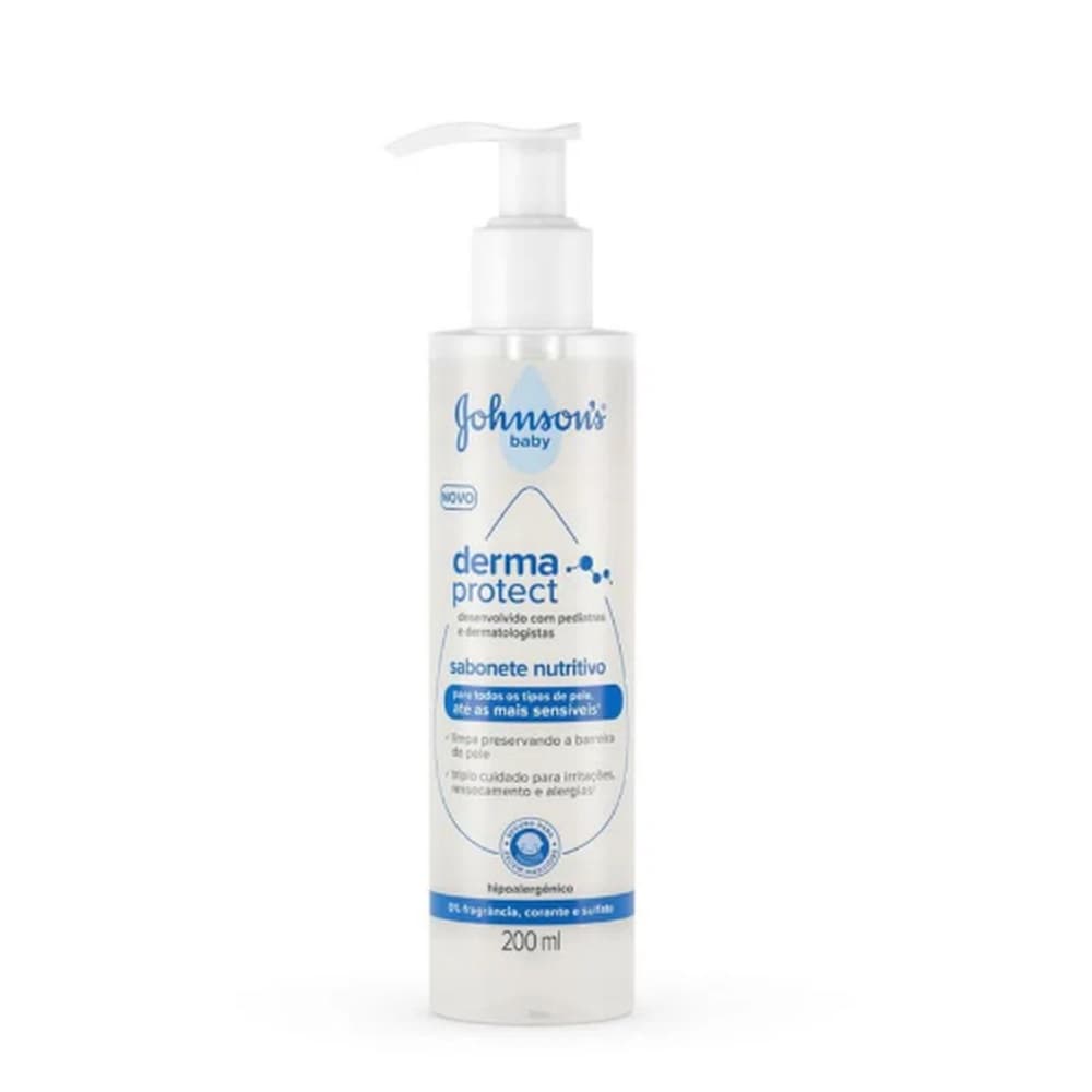Sabonete Líquido Nutritivo Johnson's Baby Derma Protect200ml