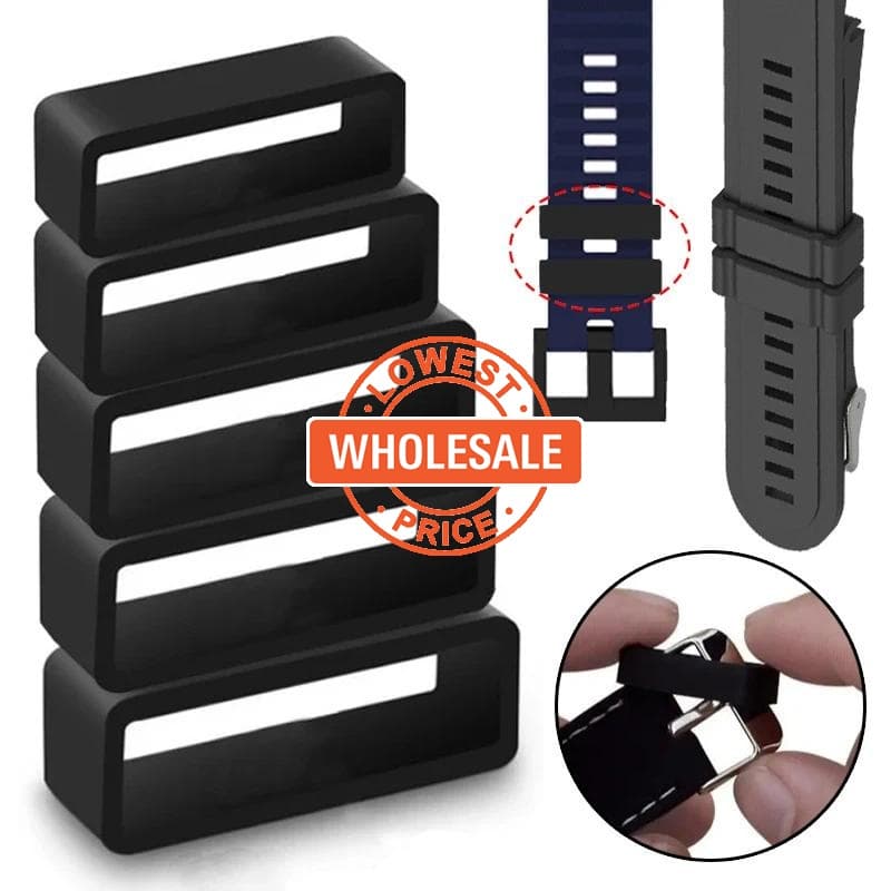 3 Unidades 2mm/14mm/16mm/18mm/20mm Pulseira De Anel De Atividade De Relógio/Fivela De Preta/De Silicone Presilhas De Sup