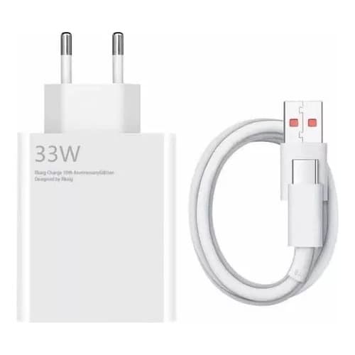 Carregador Mi Turbo 33w Para Xia Redmi Note 12 11 Poco X3
