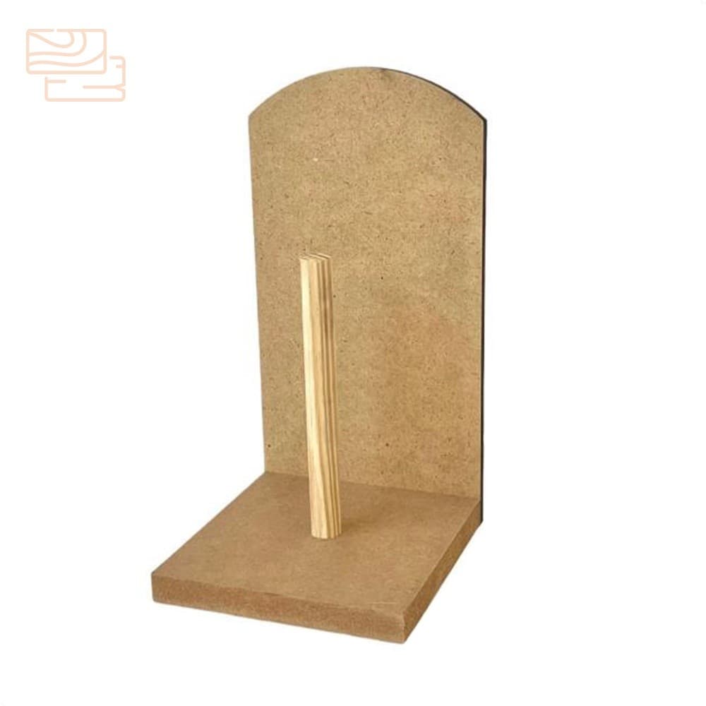 Porta papel toalha rolo cozinha suporta organizador mdf cru decoração casa