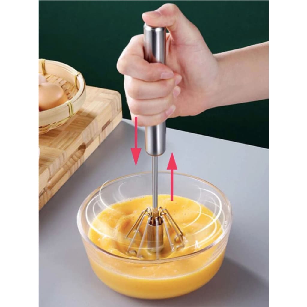 Batedor De Clara De Ovos Retratil Multifuncional Para Cozinha Bebidas Portátil