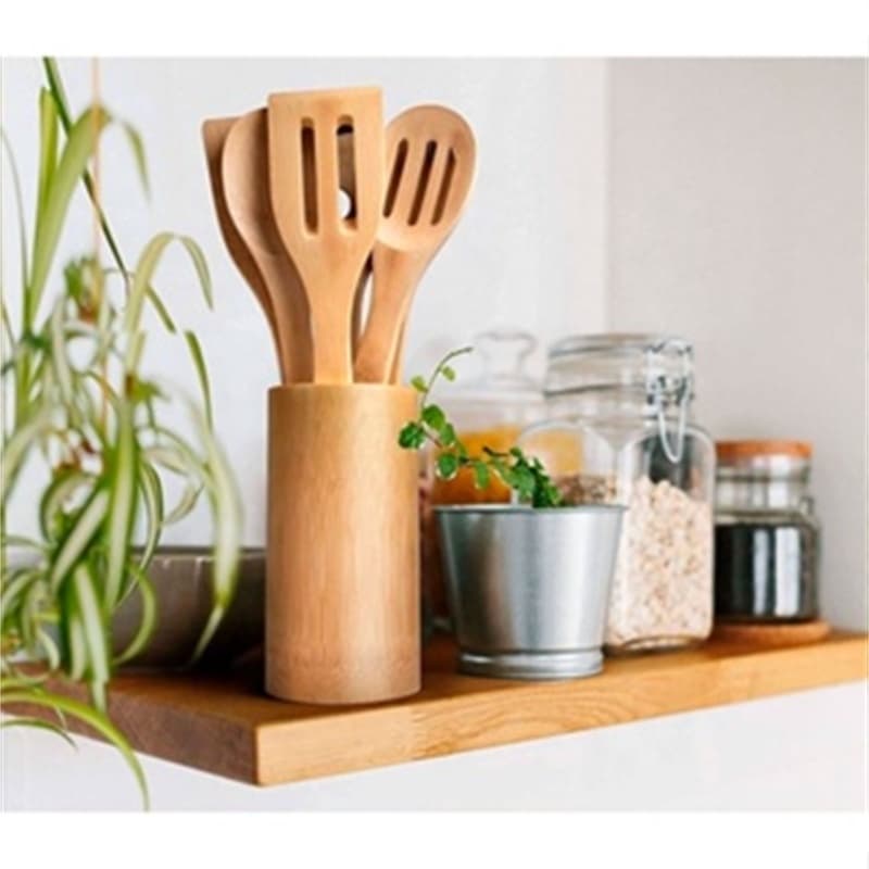 Kit Colher De Bambu utensílios De Cozinha culinário De Madeira Pau