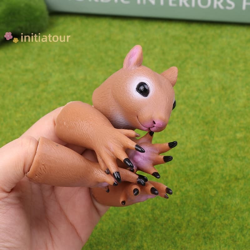 Iniciação Ao Fantoche De Dedo De Esquilo Mão Novidade Brinquedos Para Festa De Aniversário Infantil Cosplay Gift