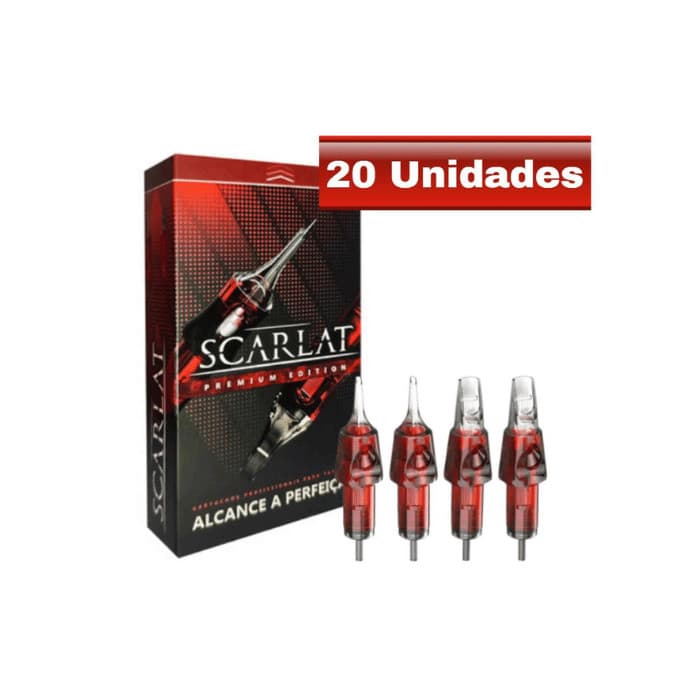 Cartucho Scarlat Premium para Tatuagem Tattoo - 20 Unidades