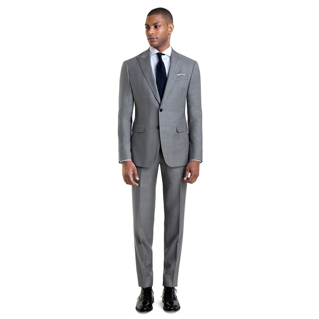 Terno Masculino Slim Oxford Inovatore Cinza Claro Jordhan