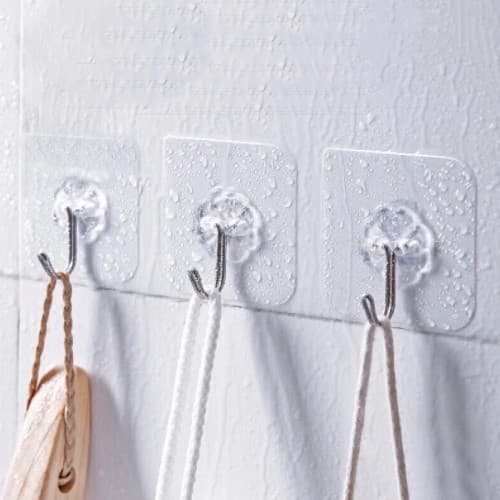 Kit 1/5/10/20 Gancho De Parede Forte Para Cozinha / Banheiro Multiuso Gancho Porta Não-Amarcaing