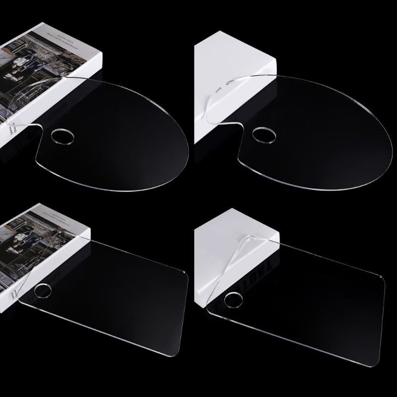 YJCNELCR Paleta Em Formato Oval Quadrado De Pintura Artística Com Furo Para Polegar Artesanal De Arte DIY