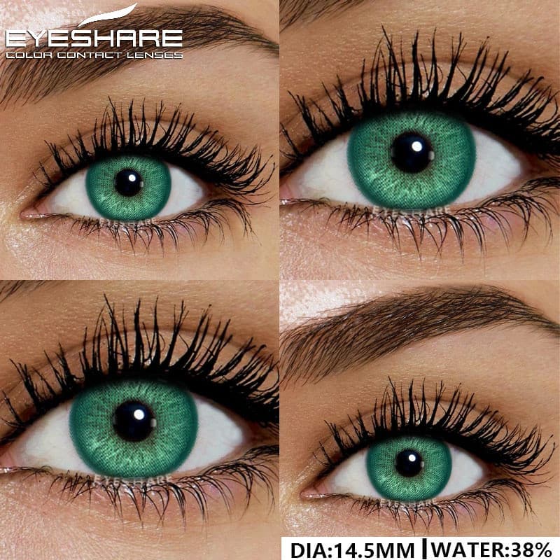 EYESHARE Novas Lentes De Contato Coloridas De 1 Par De Olhos Azuis Marrons Cinza Alunos Naturais Anualmente Verdes