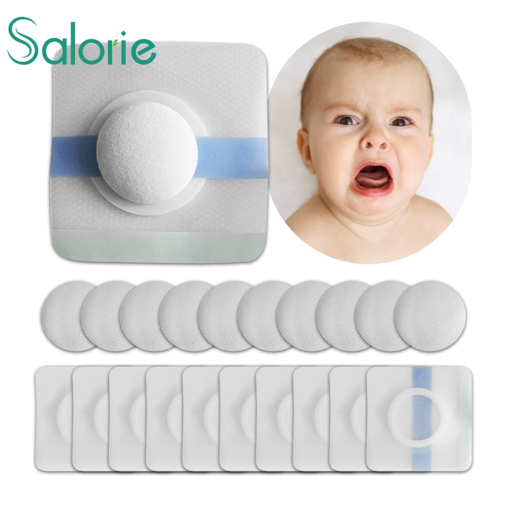 Salorie Baby Hérnia Patch Pasta Pele Amigável Respirável Confortável Infantil Umbigo