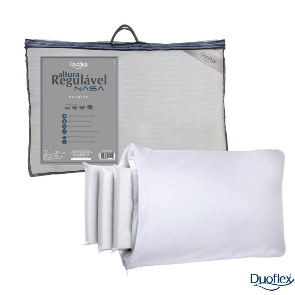 Travesseiro Duoflex Premium Nasa Regulável