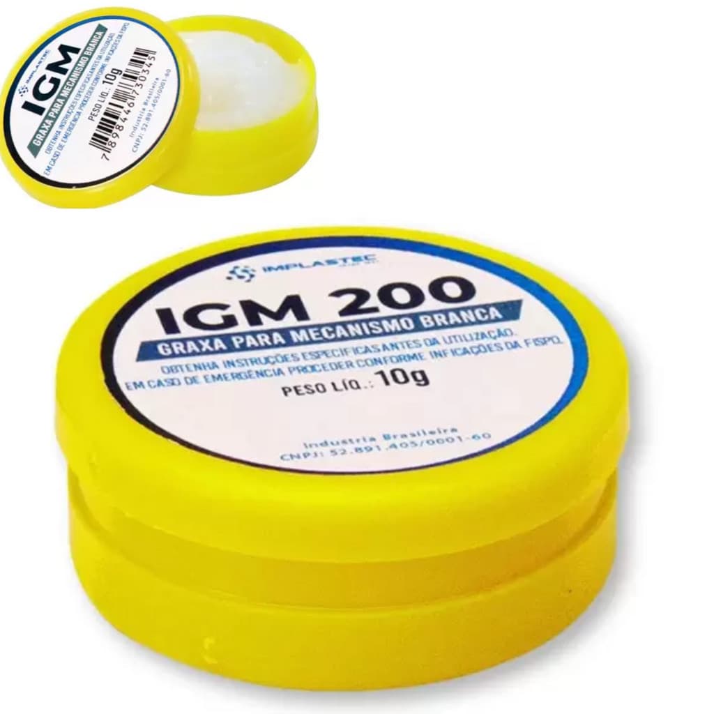 Graxa Para Mecanismo Branca Implastec IGM 200 10g