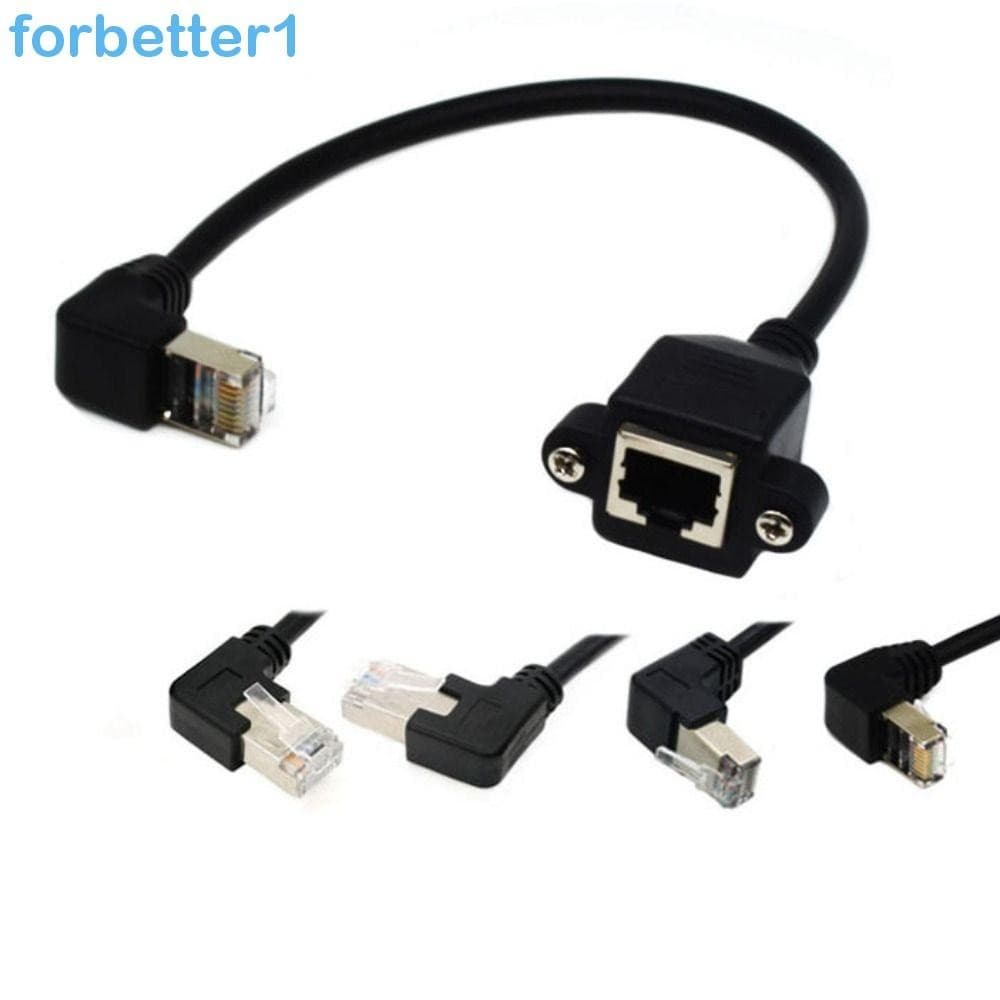 FORBETTER RJ45 Cabo Cem Megabytes Múltiplos Ângulos 0 . Rede LAN De 90 Graus 8Pin Painel De Parafusos RJ45
