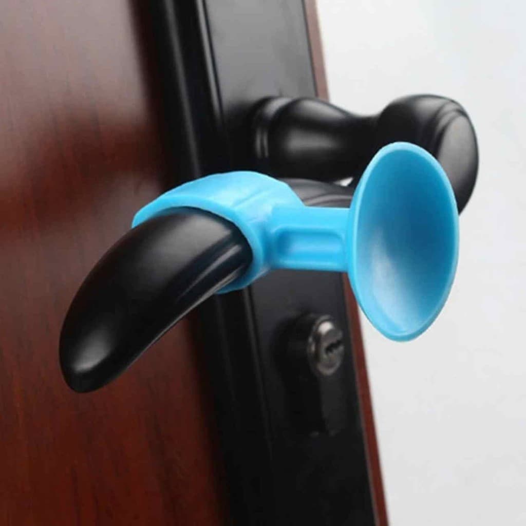 KIT 2/4/6un Protetor de Portas Ventosa Anti Impacto Suporte Silicone para Porta Maçaneta Multiuso
