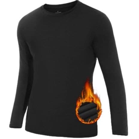 Camiseta Térmica Peluciada UNI SEX  Blusa Segunda Pele Flanelada