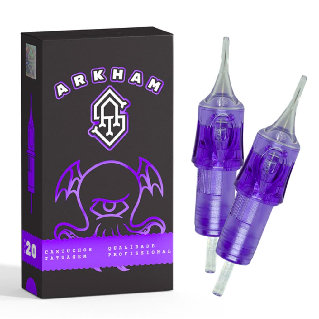Cartucho para tattoo Arkham com 10 Unds Para tatuagem