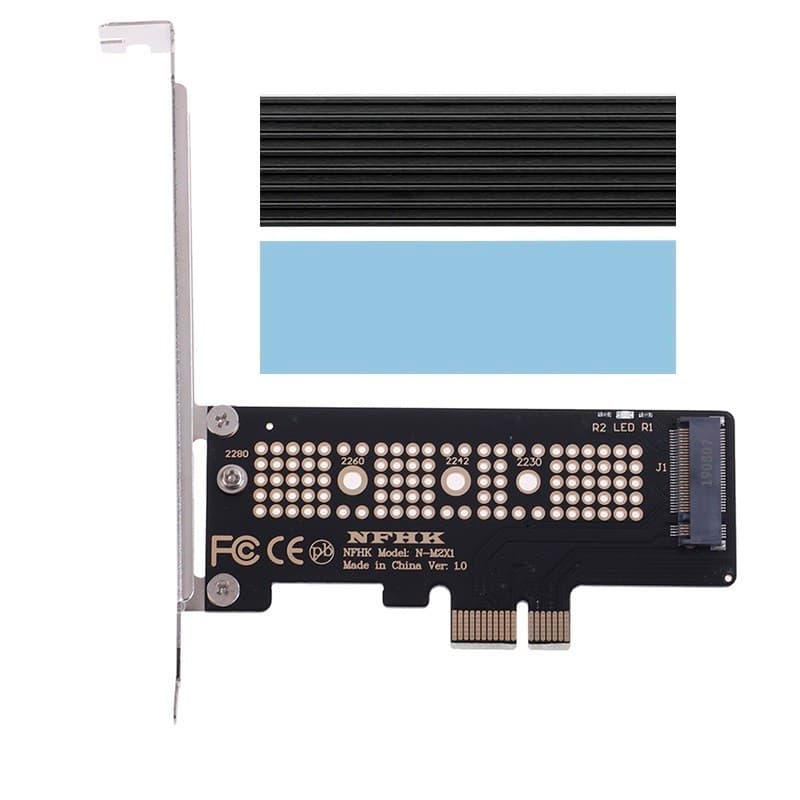 Adaptador Ssd M2 Nvme  Pci-e x1 x4 x8 16x Com Dissipador