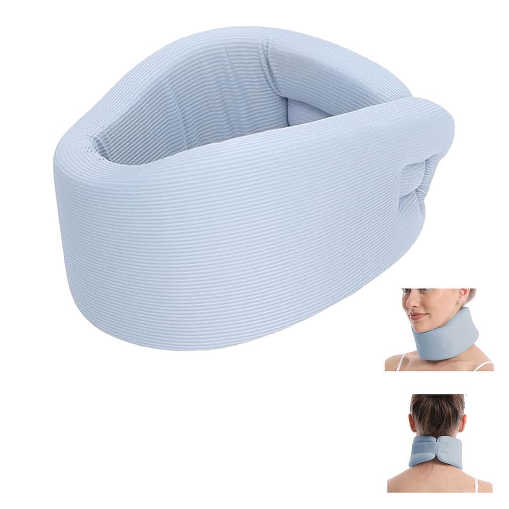 Colar Cervical Ortopedico Coluna Pescoço Postura Dor Tensao Entorse Carro Viagem Aviao Macio Ajustavel