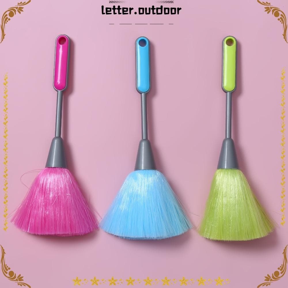 LO Microfiber Escova De Limpeza Com Espanador , Cabo Bicolor Anti-Pó De Teclado Doméstica De Manual De Microfibra