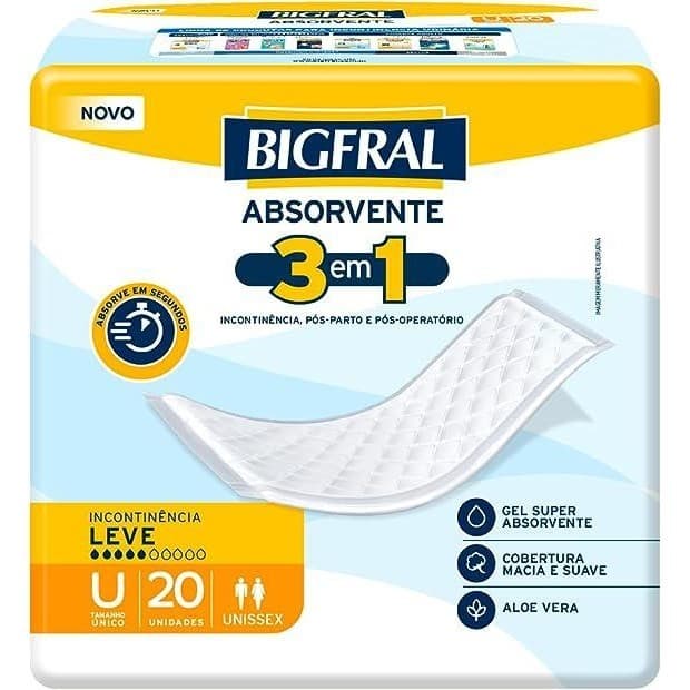 Absorvente Geriátrico Bigfral Regular Plus 20un