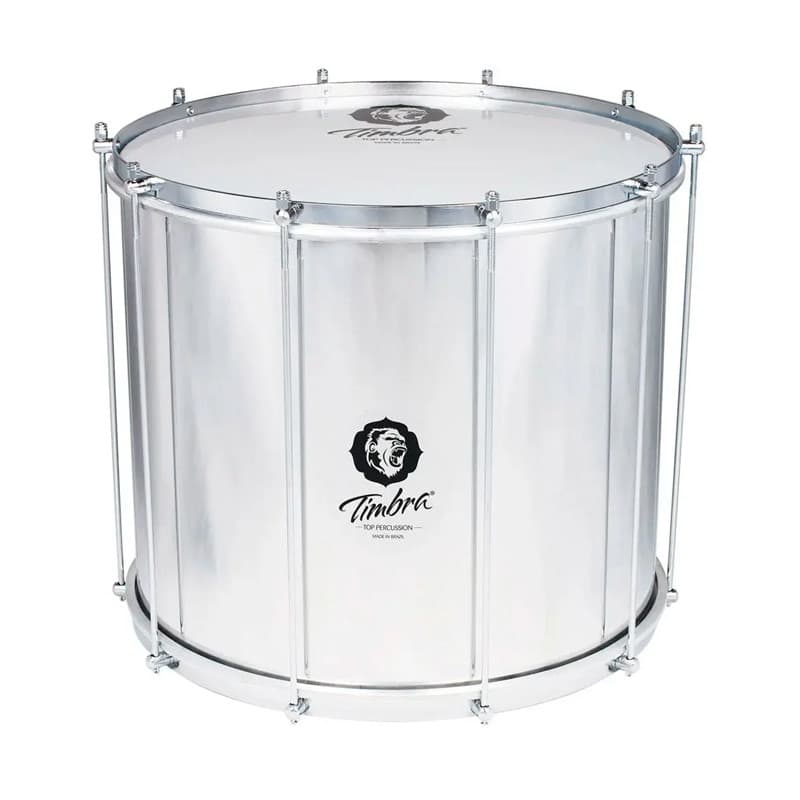 SURDO DE TERCEIRA TIMBRA AXE 18X40 CM ALUMINIO C/ARO CROMADO PELE LEITOSA