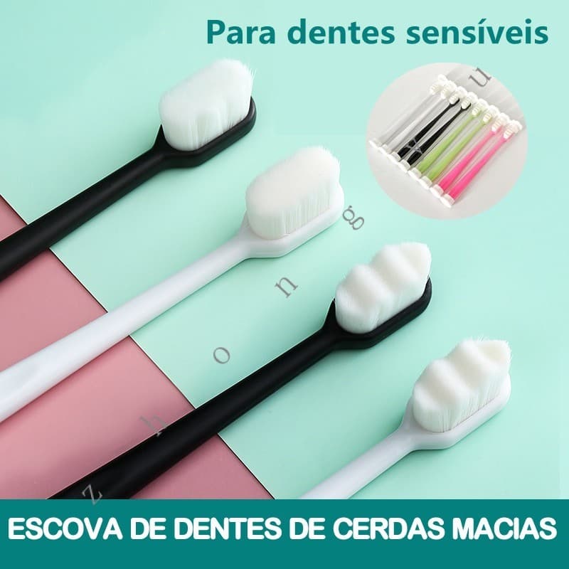 Escova De Dentes De Cerdas Macias Com Muitas De Mícrons Japonesas