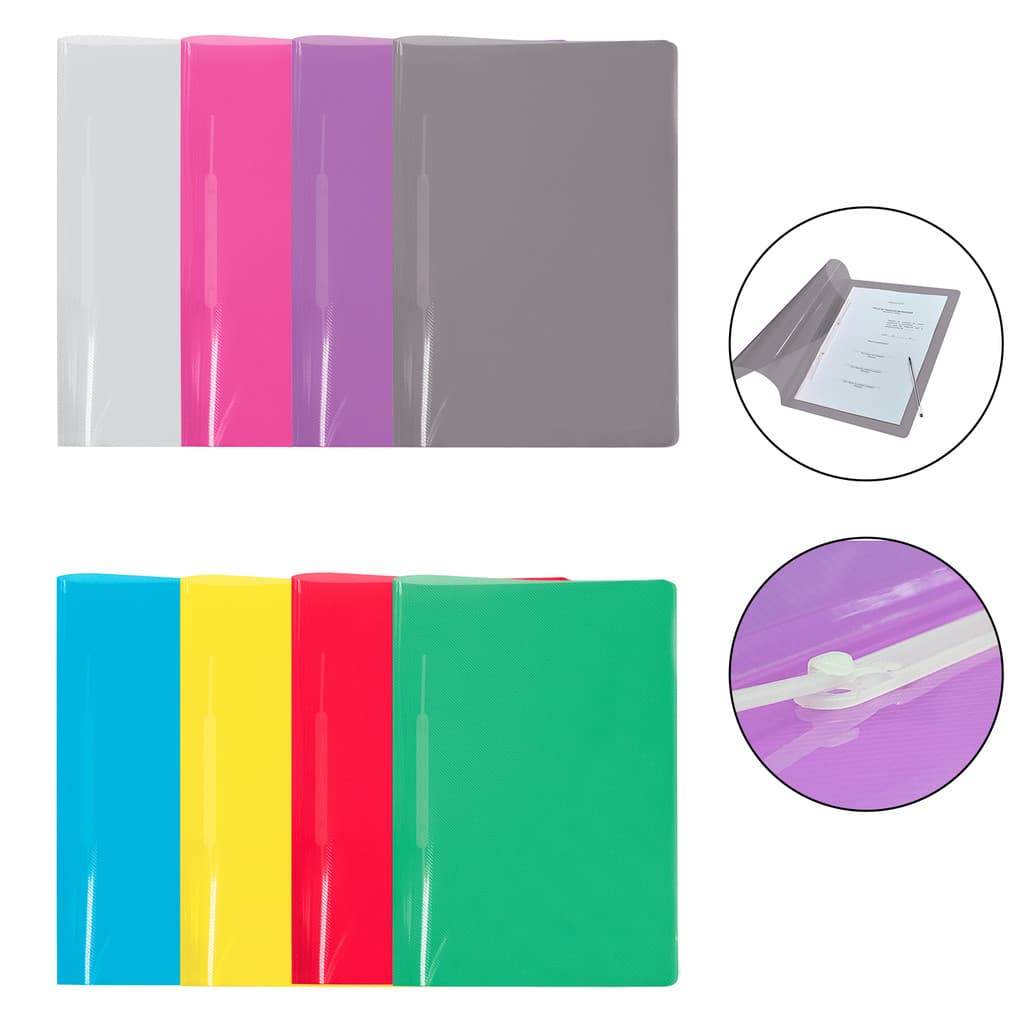 Pasta Grampo Trilho Classificadora 10 Unidades - Escolha sua cor