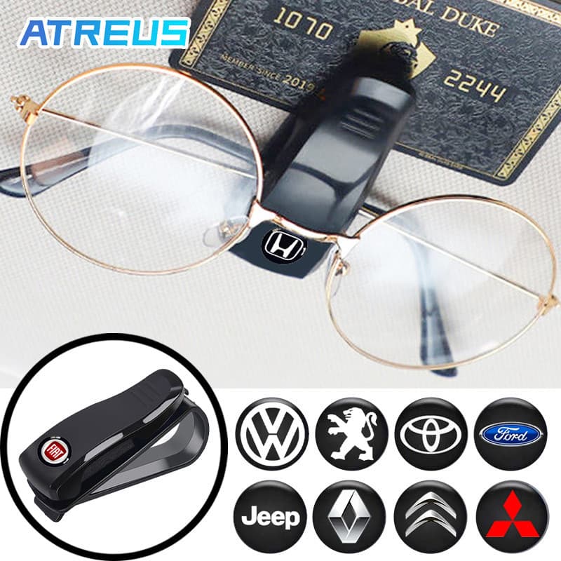 1 Peça Universal Clipe Para Óculos De Carro Suporte Sol Clip De Visor Solar De Veículos Para Strada Mobi Argo Toro Cronos Polo Kwid Compass HRV Civic T-Cross Hilux Corolla Cross Renegade