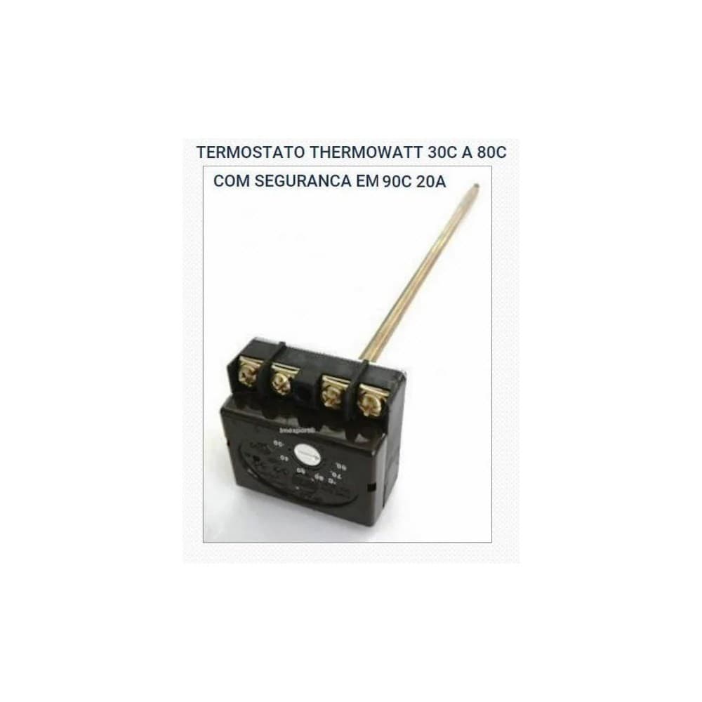 Termostato TMS Thermowatt 30C a 80C Com Segurança Em 90C 20A - 05701