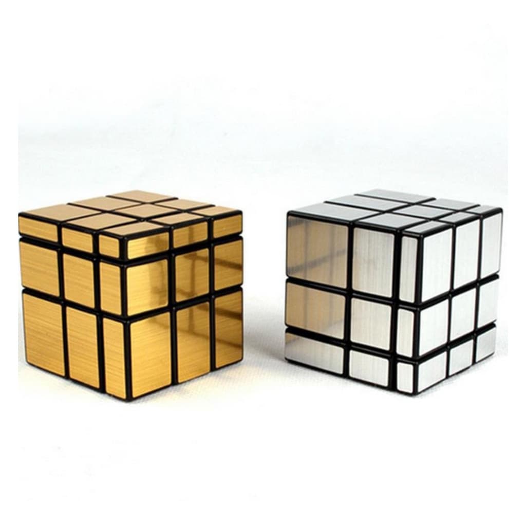 Cubo Magico Mirror Cube Blocks  Espelhado Metálico 3X3 4X4 5X5 Prata Dourado Lubrificado Velocidade Profissional