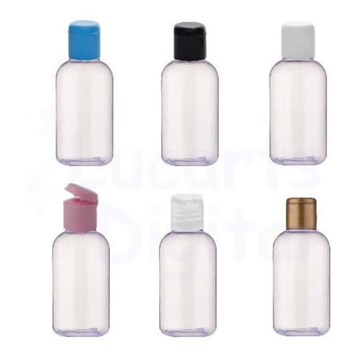 30 Frasco Pet Para Álcool Gel 60ml 