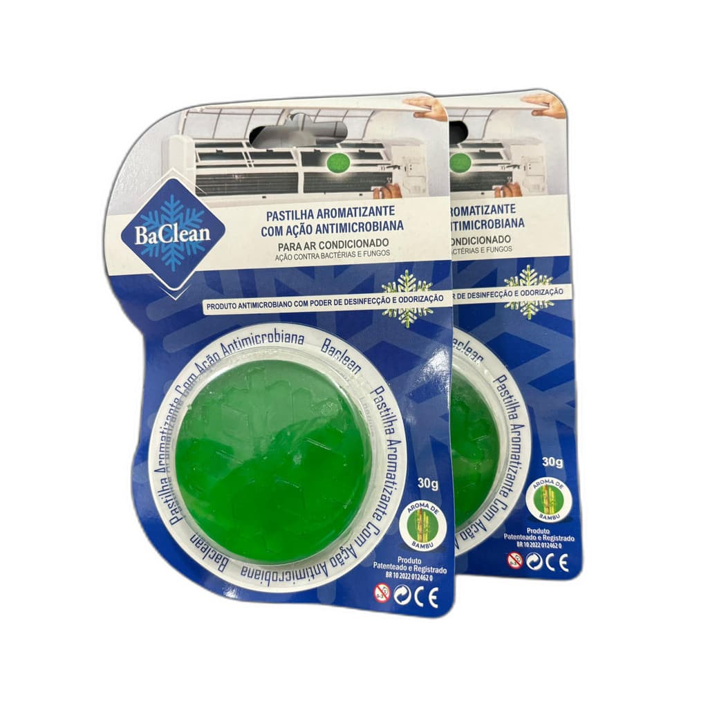 Kit 2 Pastilha Bactericida Aroma Para Ar Condicionado Split