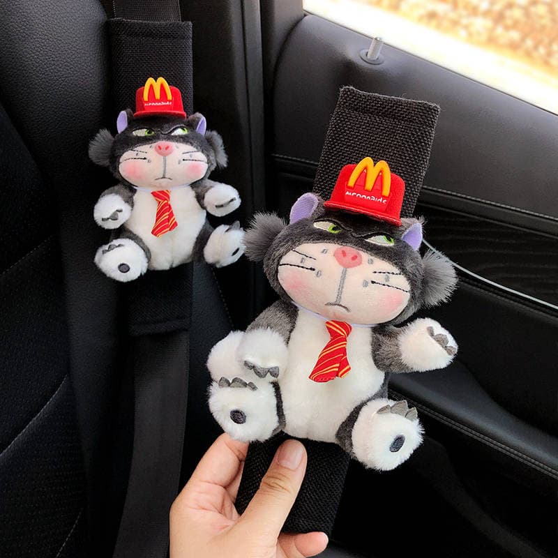 Lúcifer Cinto De Segurança Do Carro Almofada De Ombro Capa Macia Anti-Desgaste Roupas Estrangulamento Protetora PYC1