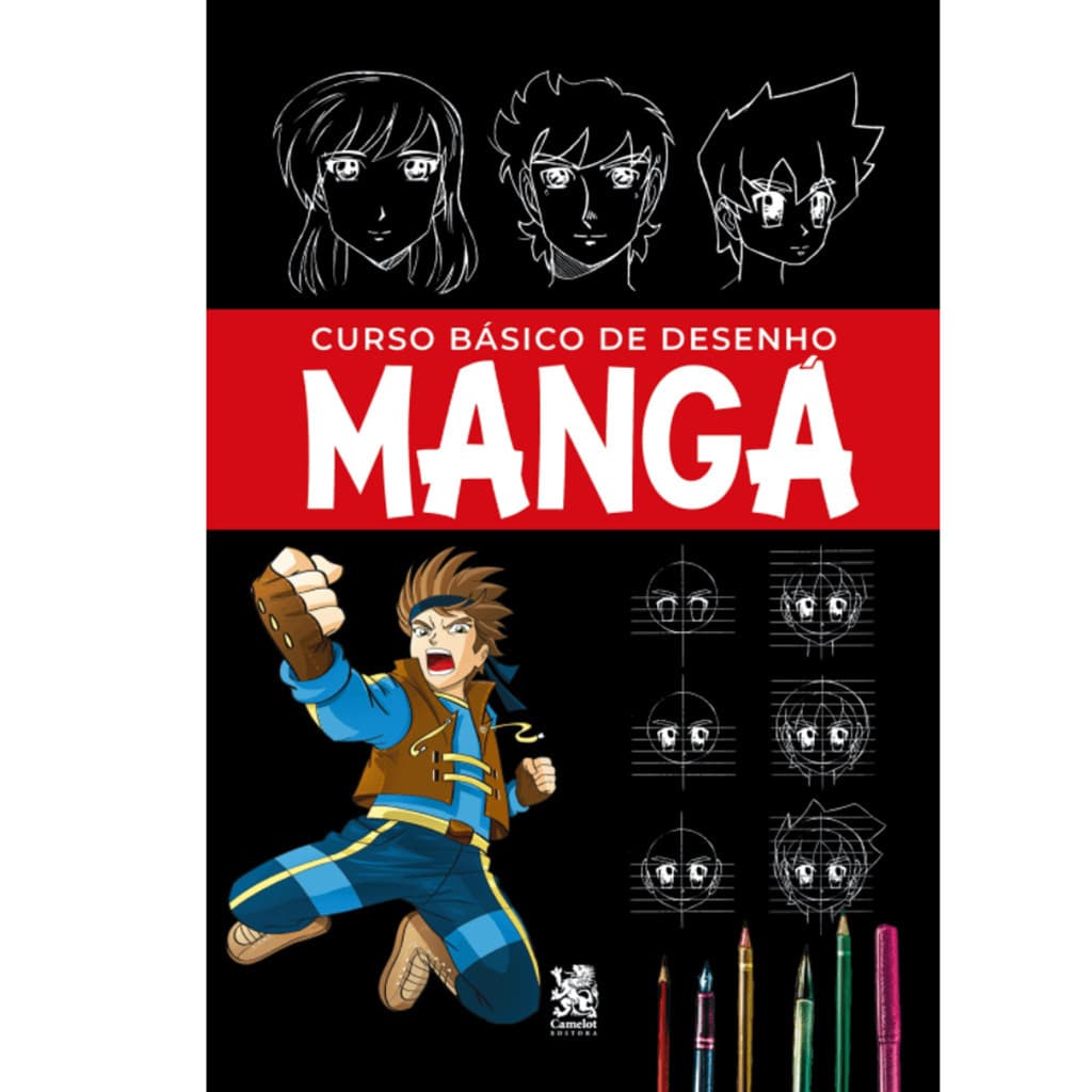Livro Curso Básico de Desenho - Mangá - Camelot Editora