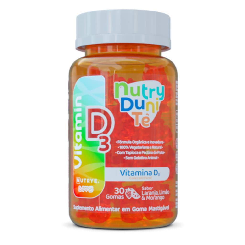 Vitamina D3 Infantil Gummy Kids Vitamina Goma Infantil 30 Gummies