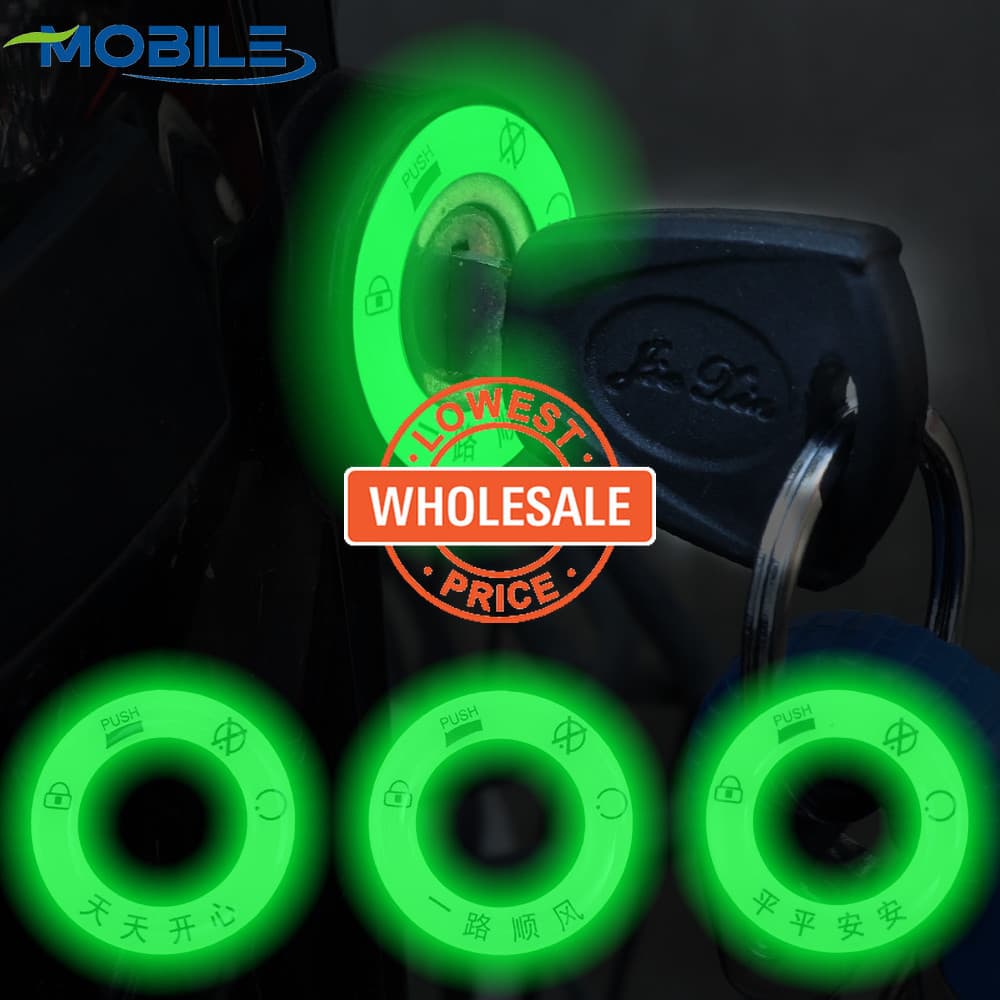 [Preços No Atacado] Adesivo Fluorescente De Anel De Interruptor-De Chaveiro Luminoso-Protetor Solar À Prova D'água-Decal