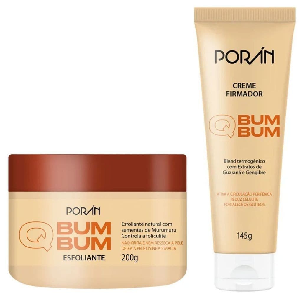 Combo Bumbum Lisinho Esfoliante Natural com Sementes + Creme Termogênico Firmador On Sale