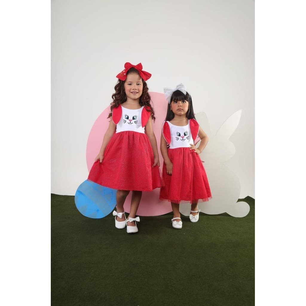 VESTIDO DE PASCOA INFANTIL MENINA COELHINHO