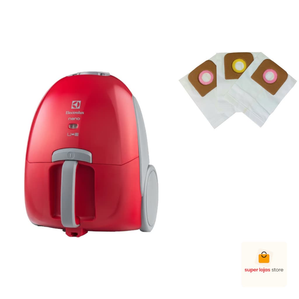 Saco Para Aspirador de Pó Electrolux NANO Com 3 Unidades